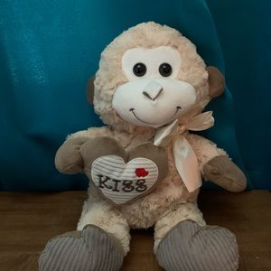 NWOT Valentines Day monkey